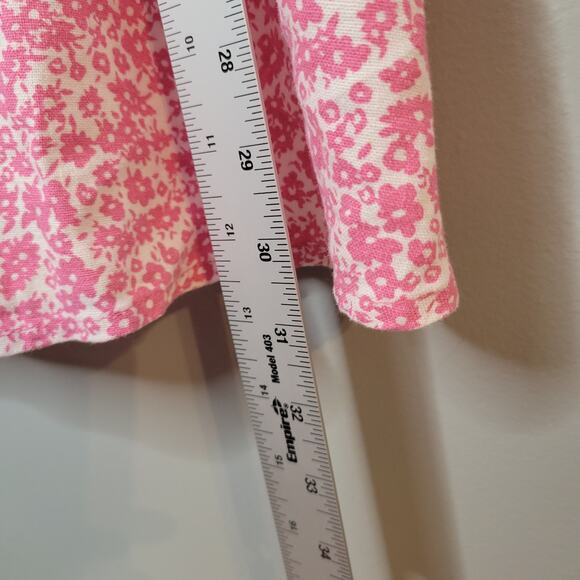NEW Old Navy pink dress womens size XL floral fit flare linen blend summer beach - Picture 9 of 10